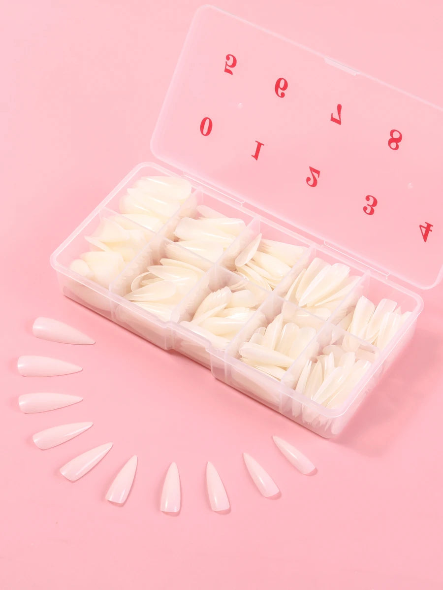 Long Stiletto Nail Tips — 500 Pieces — image 1