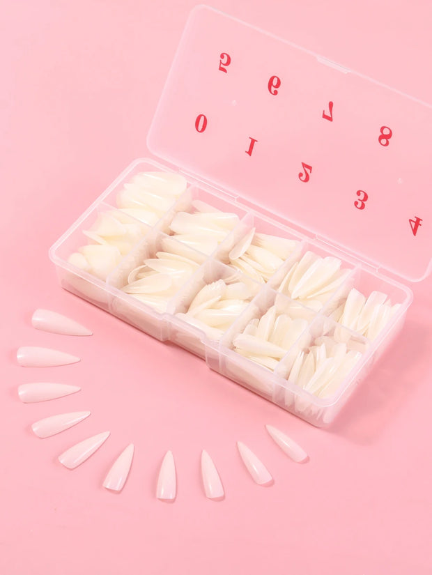 Long Stiletto Nail Tips — 500 Pieces