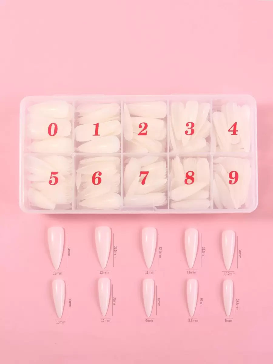 Long Stiletto Nail Tips — 500 Pieces — image 5