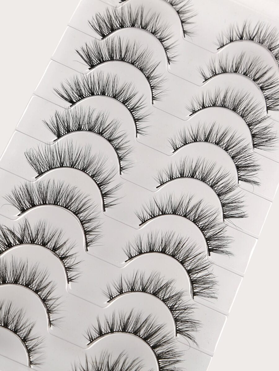 Soft Cross-Style Strip Lashes — 10 Pairs — image 7