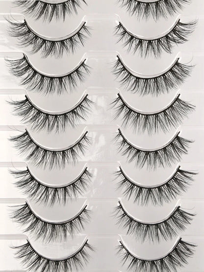 Soft Cross-Style Strip Lashes — 10 Pairs — image 8