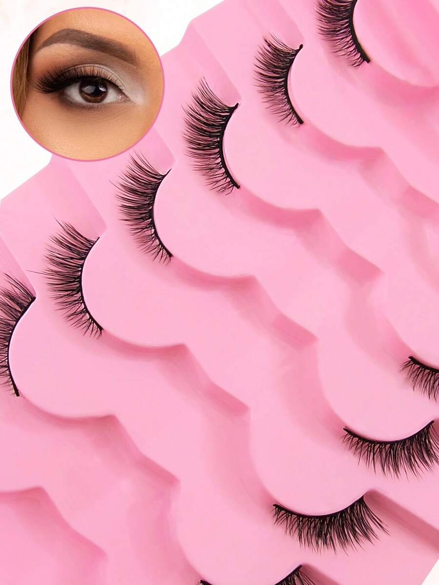 Cat-Eye Half Strip Lashes — 7 Pairs — image 1