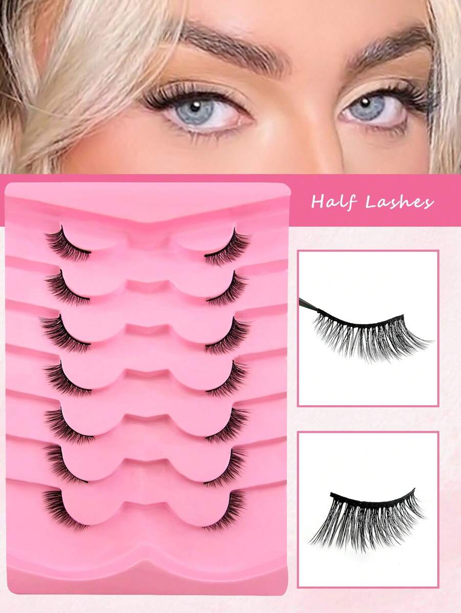 Cat-Eye Half Strip Lashes — 7 Pairs — image 7