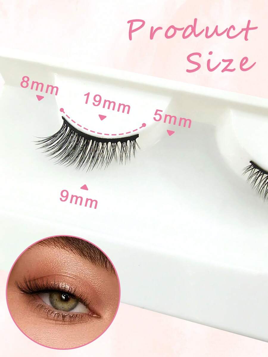 Cat-Eye Half Strip Lashes — 7 Pairs — image 8