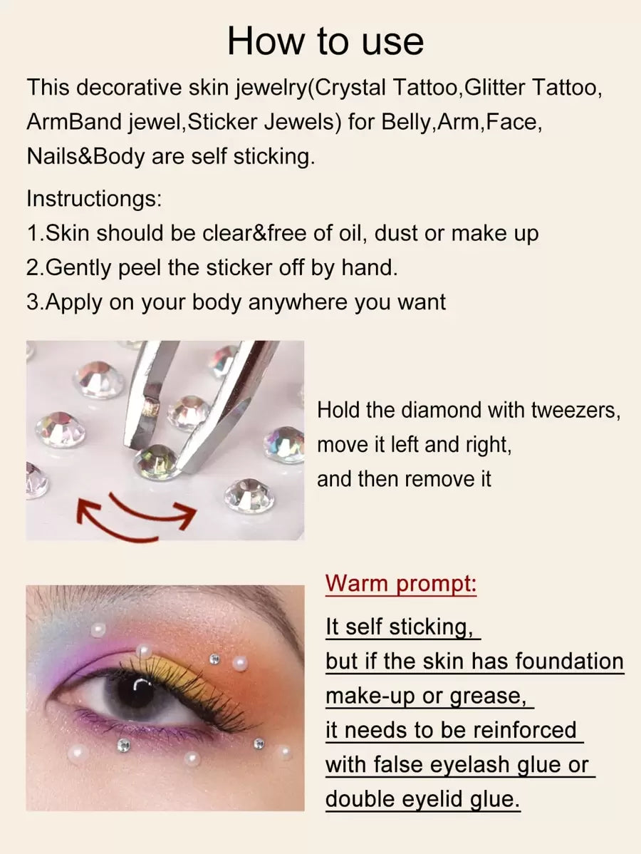 Faux Gemstone Face Stickers — image 8