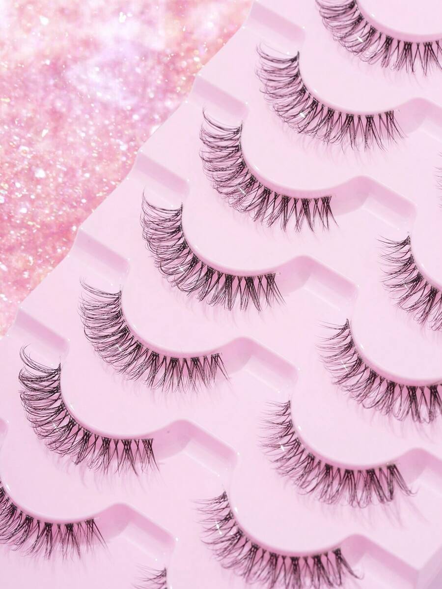 Natural D-Curl Strip Lashes — 7 Pairs — image 9