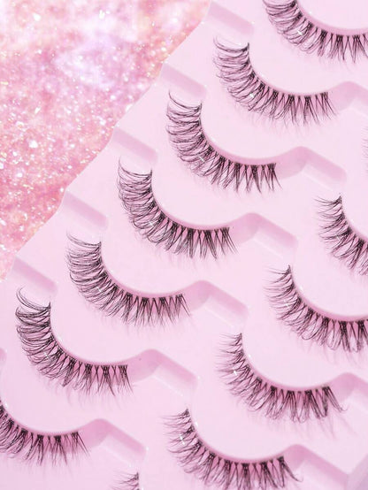 Natural D-Curl Strip Lashes — 7 Pairs — image 9