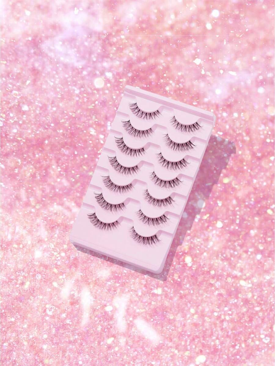 Natural D-Curl Strip Lashes — 7 Pairs — image 7