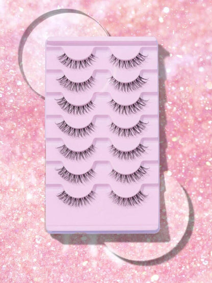 Natural D-Curl Strip Lashes — 7 Pairs — image 5