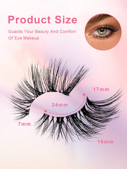 16 mm Cat-Eye Strip Lashes — 7 Pairs — image 7