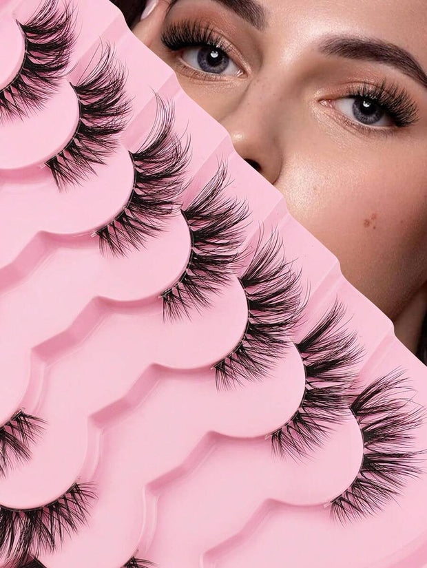 16 mm Cat-Eye Strip Lashes — 7 Pairs