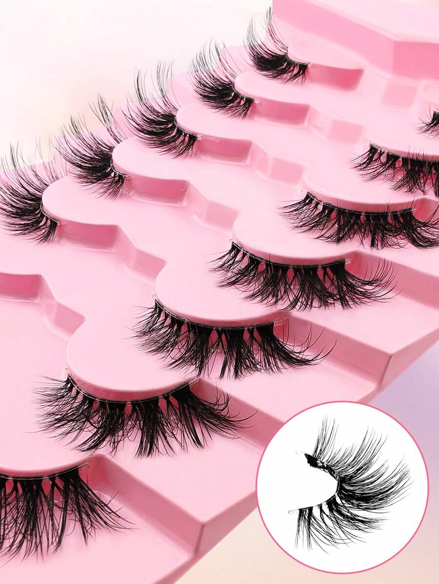 16 mm Cat-Eye Strip Lashes — 7 Pairs — image 6