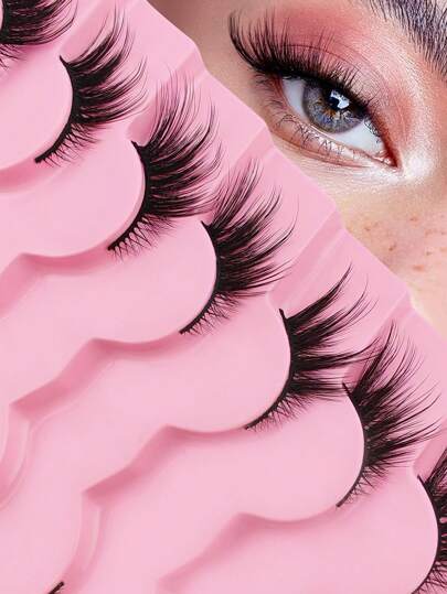 Cat-Eye Half Strip Lashes — 7 Pairs — image 4