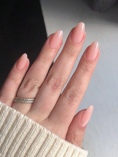 Short Oval Striped Press-On Nails — 24 Pieces — image 8