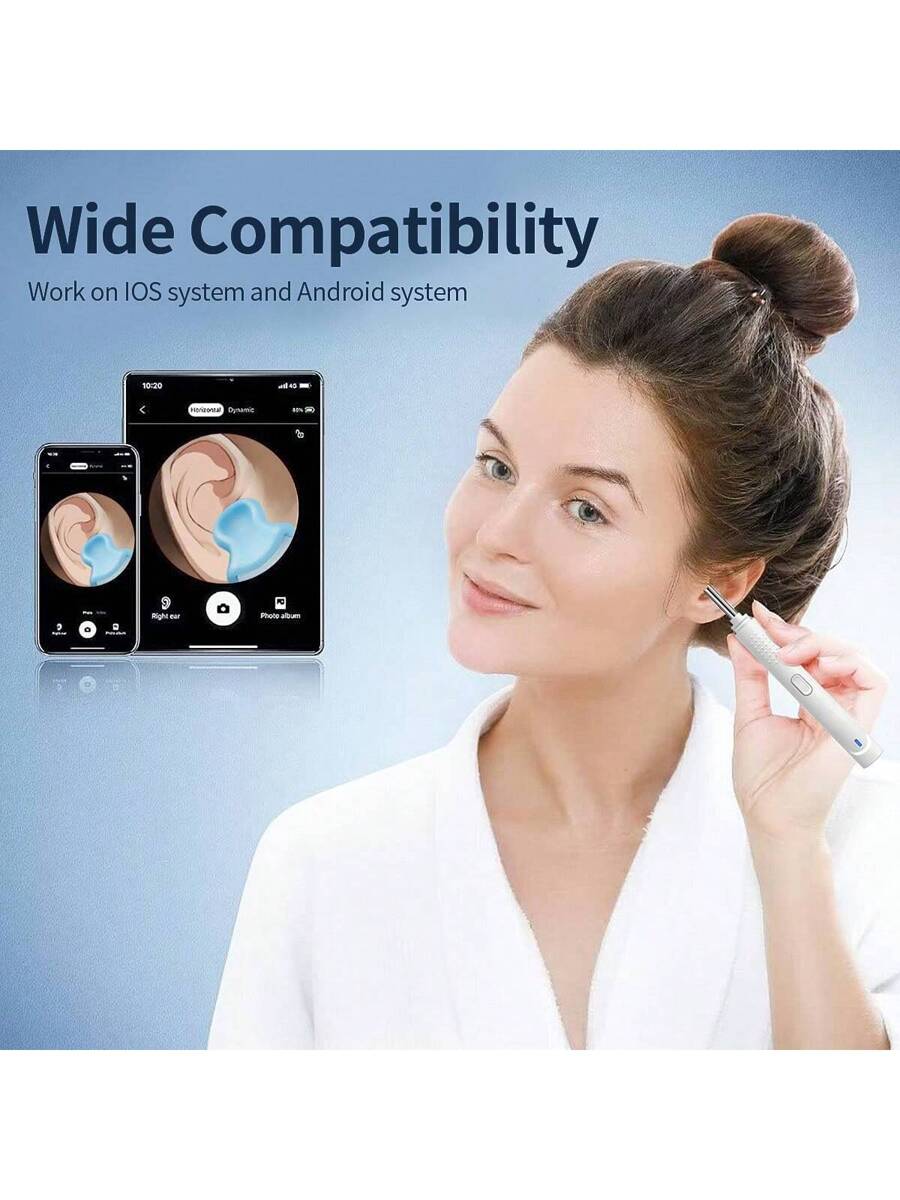 Ear Wax Removal With 5 Ear Scoop, Ear Cleaner With Camera,Ear Wax Remover Tool, Rechargeable Earwax Removal Kit For Adults