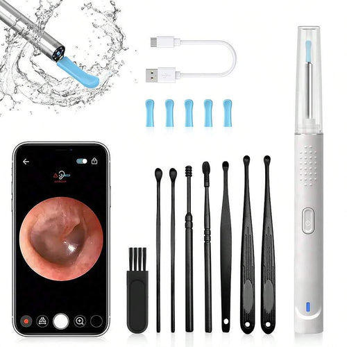 Ear Wax Removal With 5 Ear Scoop, Ear Cleaner With Camera,Ear Wax Remover Tool, Rechargeable Earwax Removal Kit For Adults