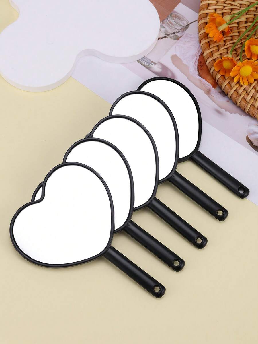 Heart-Shaped Handheld Makeup Mirror — image 7