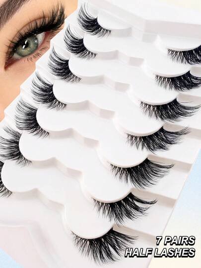 Cat-Eye Half Strip Lashes — 7 Pairs — image 6