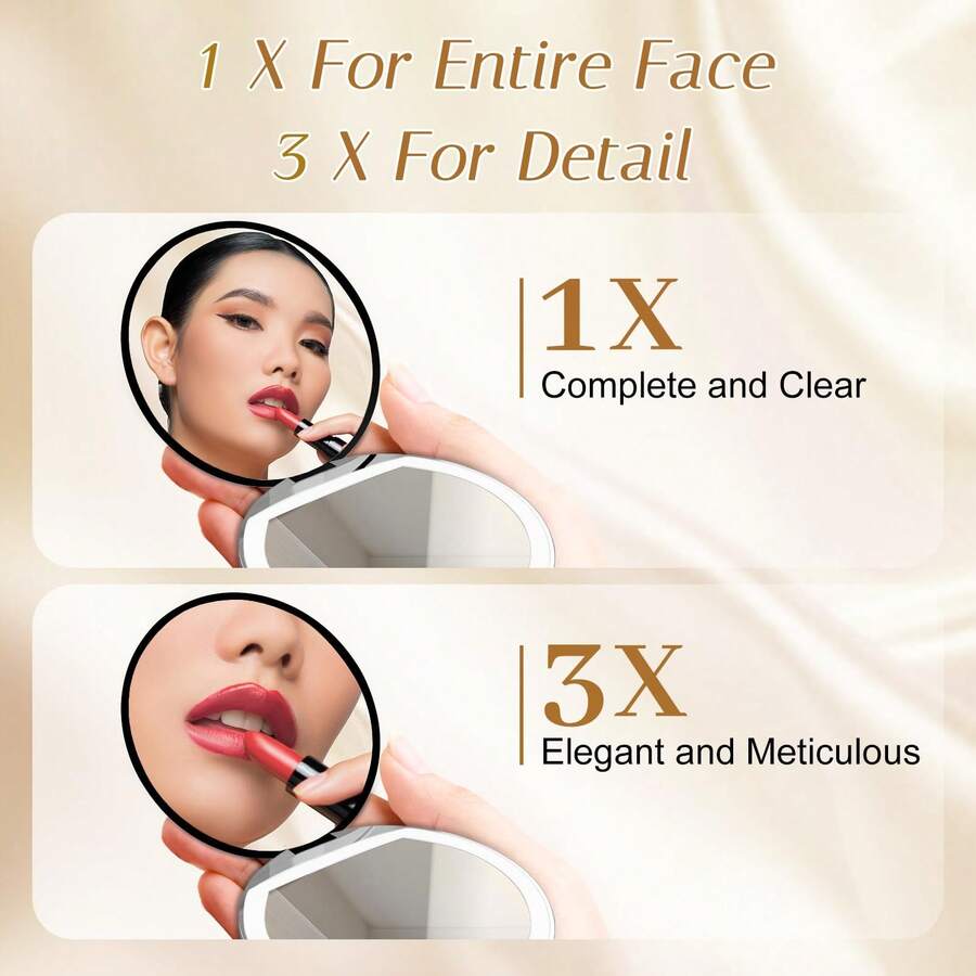 Rechargeable LED Travel Makeup Mirror — image 5
