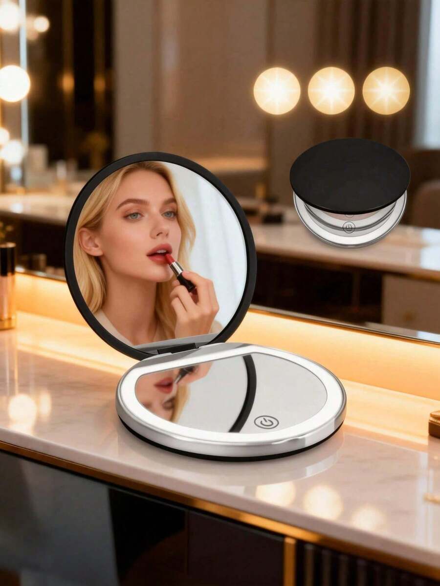 Rechargeable LED Travel Makeup Mirror — image 3