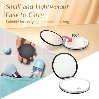Rechargeable LED Travel Makeup Mirror — image 6