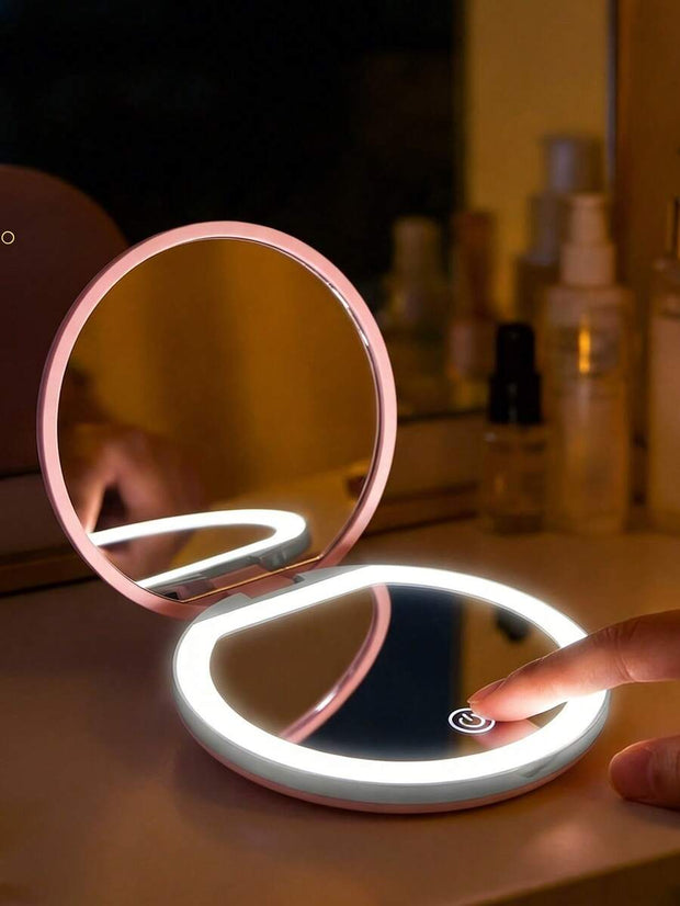 Rechargeable LED Travel Makeup Mirror