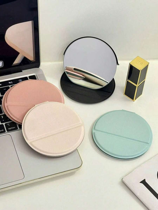Mini Round Folding Pocket Mirror — image 1