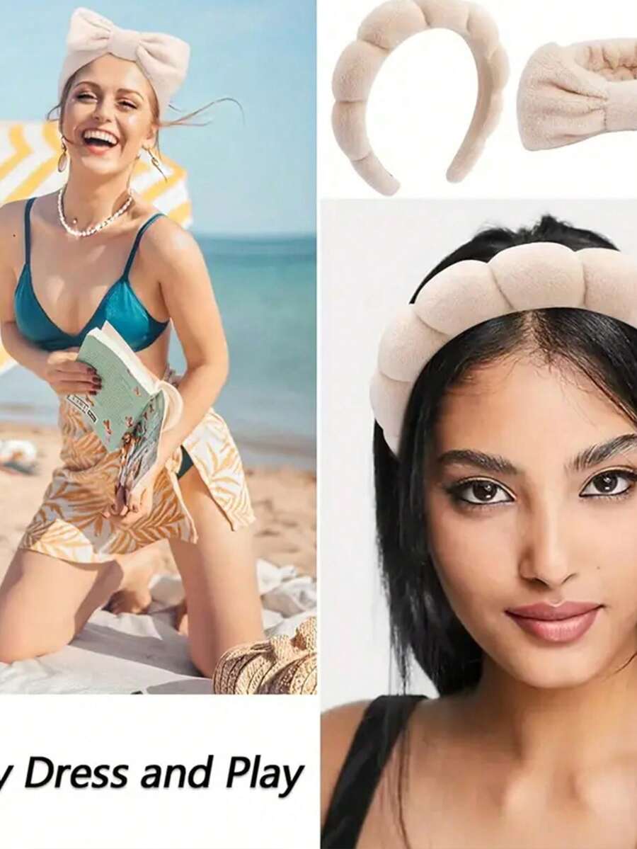 Sponge Hairband Set — 5 Pieces — image 6