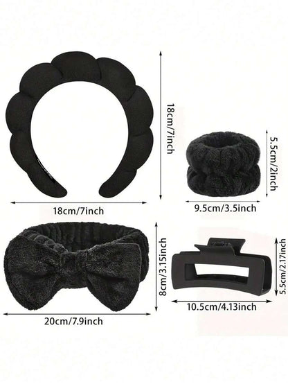 Sponge Hairband Set — 5 Pieces — image 4