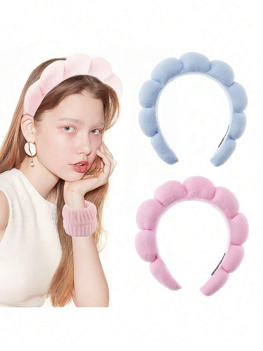 Sponge Hairband Set — 5 Pieces — image 3