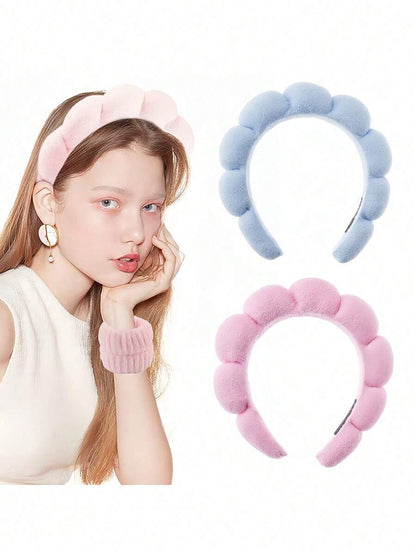 Sponge Hairband Set — 5 Pieces — image 3