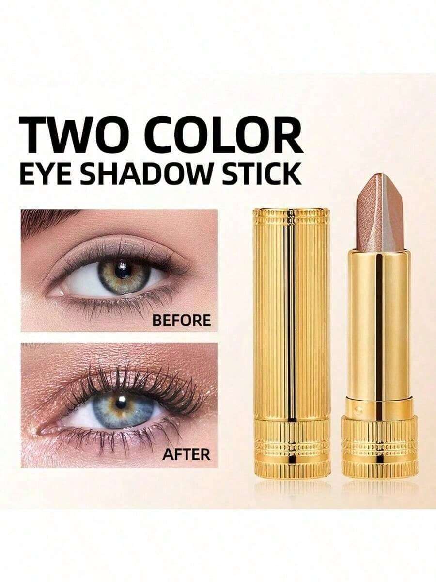 Eyeshadow Stick, Durable, Waterproof And Sweat-Proof, With Built-In Pearlescent Effect, Magnifies Eyes, Swivel Design, Can Be Layered, Suitable For Beginners, Easy To Carry, Suitable For All Makeup Looks
