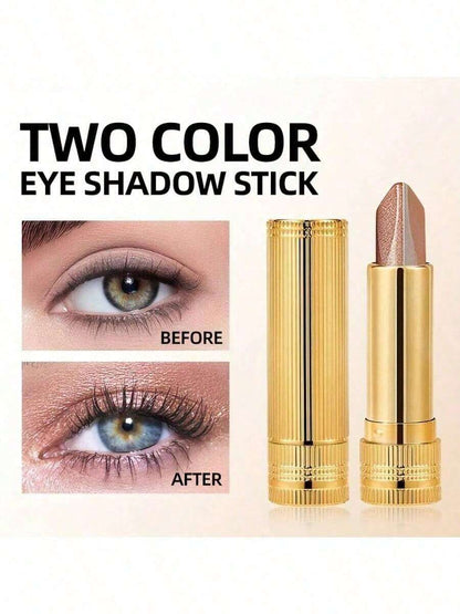 Eyeshadow Stick, Durable, Waterproof And Sweat-Proof, With Built-In Pearlescent Effect, Magnifies Eyes, Swivel Design, Can Be Layered, Suitable For Beginners, Easy To Carry, Suitable For All Makeup Looks