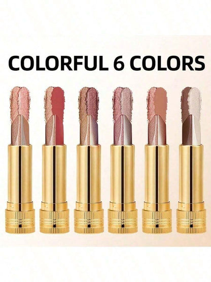 Eyeshadow Stick, Durable, Waterproof And Sweat-Proof, With Built-In Pearlescent Effect, Magnifies Eyes, Swivel Design, Can Be Layered, Suitable For Beginners, Easy To Carry, Suitable For All Makeup Looks