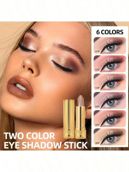 Eyeshadow Stick, Durable, Waterproof And Sweat-Proof, With Built-In Pearlescent Effect, Magnifies Eyes, Swivel Design, Can Be Layered, Suitable For Beginners, Easy To Carry, Suitable For All Makeup Looks