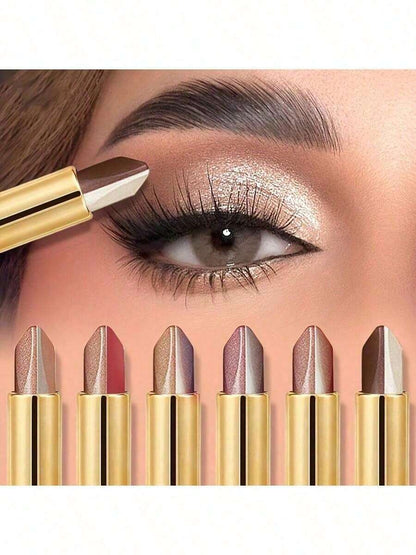 Eyeshadow Stick, Durable, Waterproof And Sweat-Proof, With Built-In Pearlescent Effect, Magnifies Eyes, Swivel Design, Can Be Layered, Suitable For Beginners, Easy To Carry, Suitable For All Makeup Looks