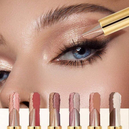 Eyeshadow Stick, Durable, Waterproof And Sweat-Proof, With Built-In Pearlescent Effect, Magnifies Eyes, Swivel Design, Can Be Layered, Suitable For Beginners, Easy To Carry, Suitable For All Makeup Looks