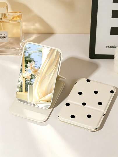 Leopard Print Folding Makeup Mirror — image 2