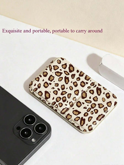 Leopard Print Folding Makeup Mirror — image 3