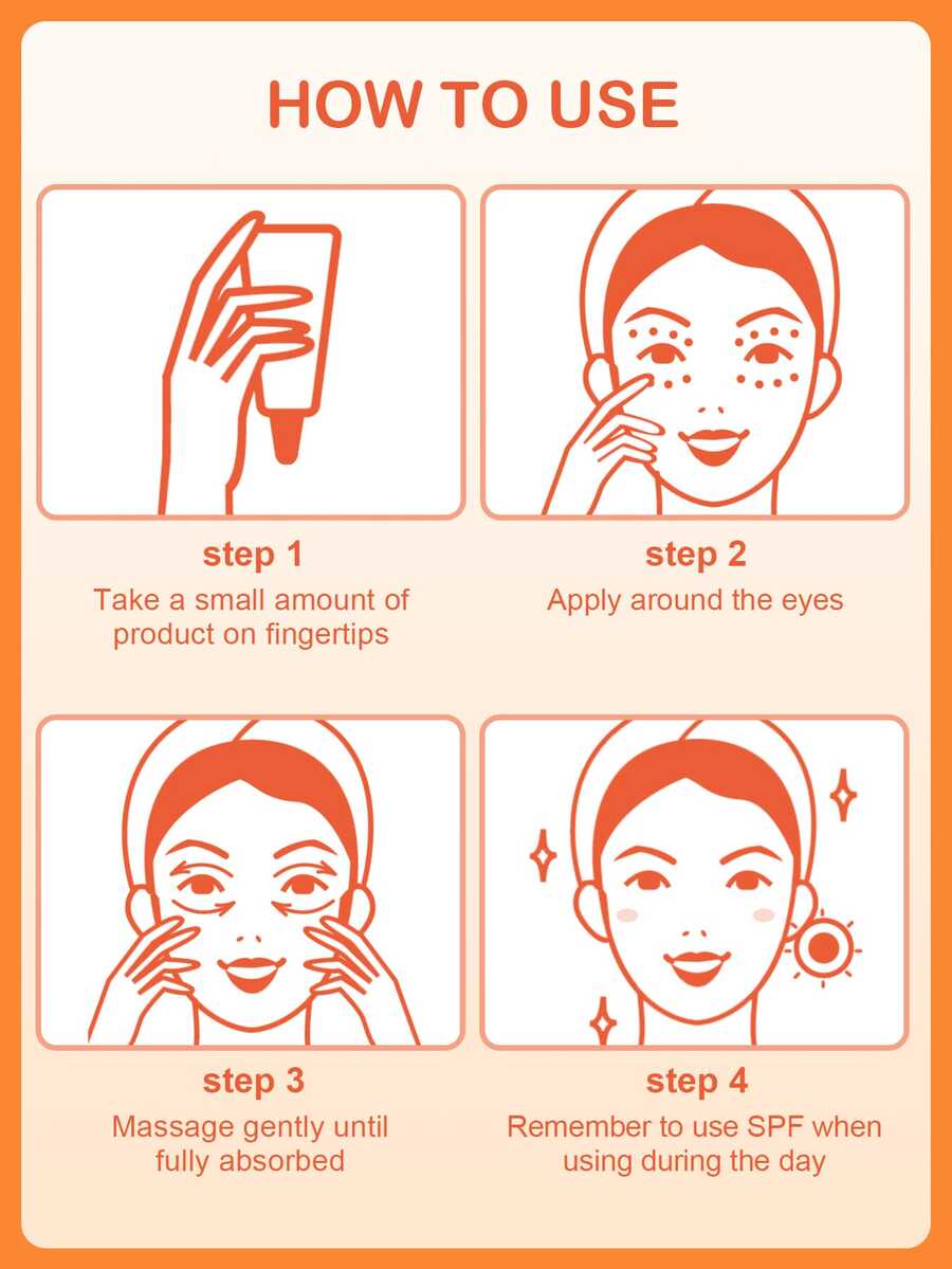 Vitamin C Eye Brightening Essence, Vitamin C, Hyaluronic Acid, Moisturizing And Brightening, Suitable For Dark Circles, Fine Lines, And Eye Bags, Good Choice For Vacation, Travel Essentials, Halloween, Suitable For Summer Eye Care