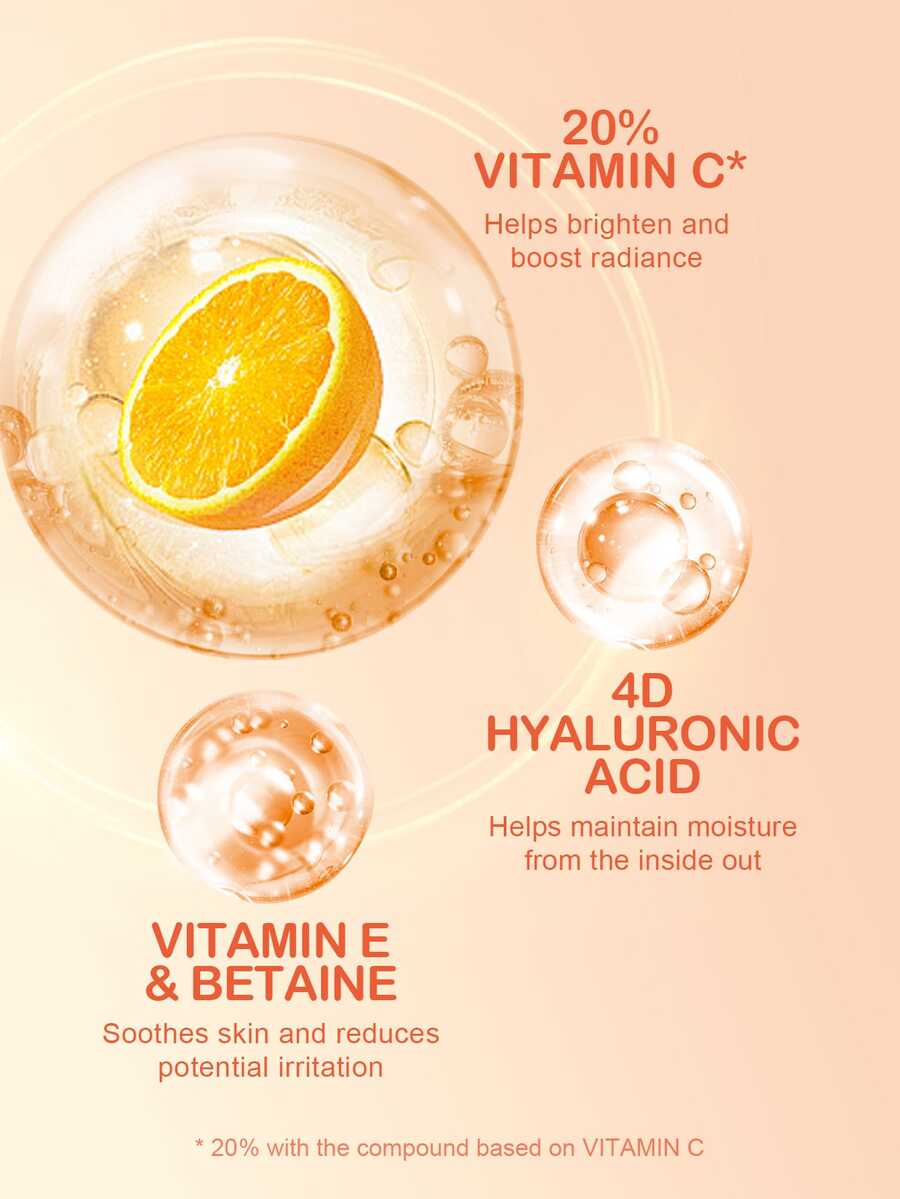 Vitamin C Eye Brightening Essence, Vitamin C, Hyaluronic Acid, Moisturizing And Brightening, Suitable For Dark Circles, Fine Lines, And Eye Bags, Good Choice For Vacation, Travel Essentials, Halloween, Suitable For Summer Eye Care