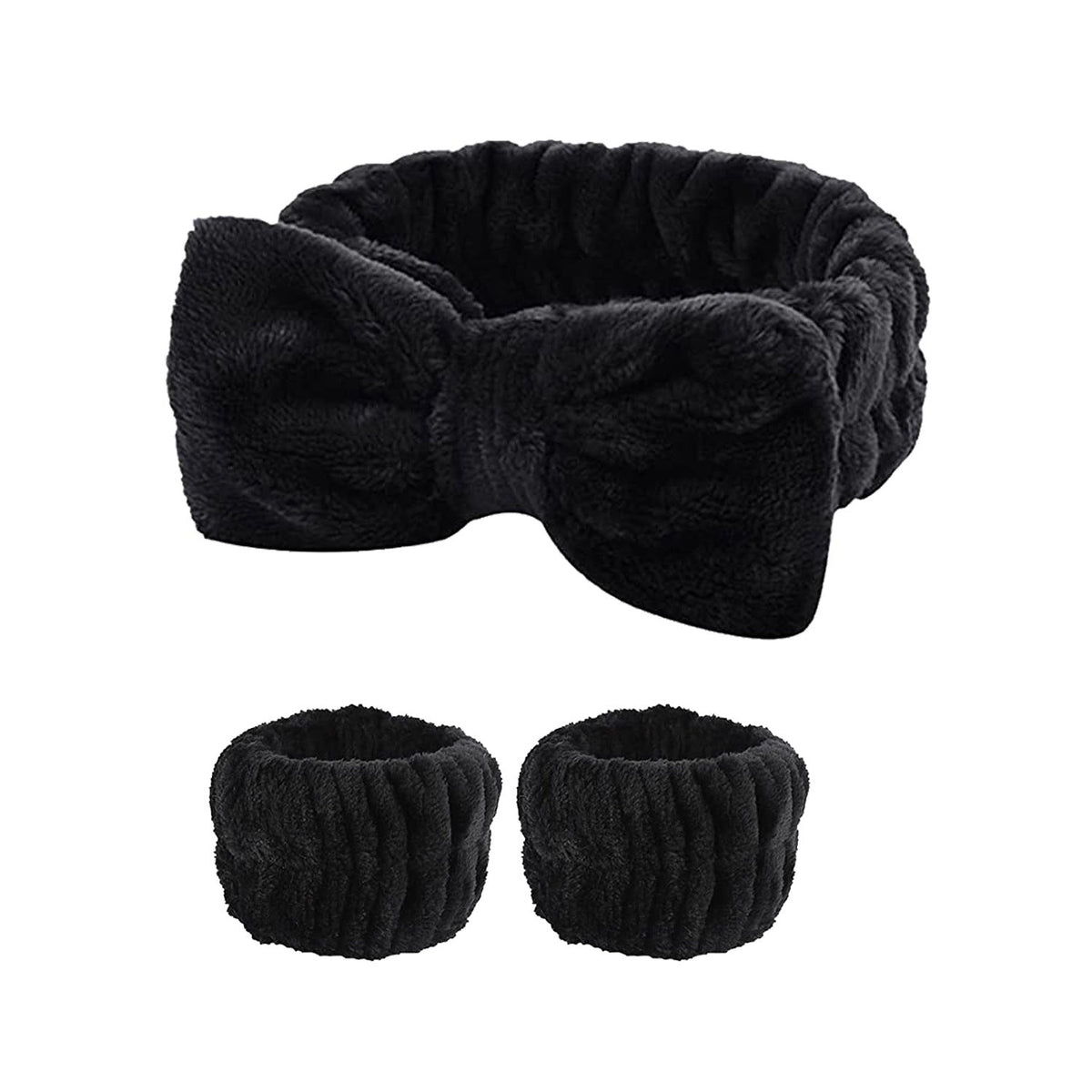 Black — Headband and two wristbands