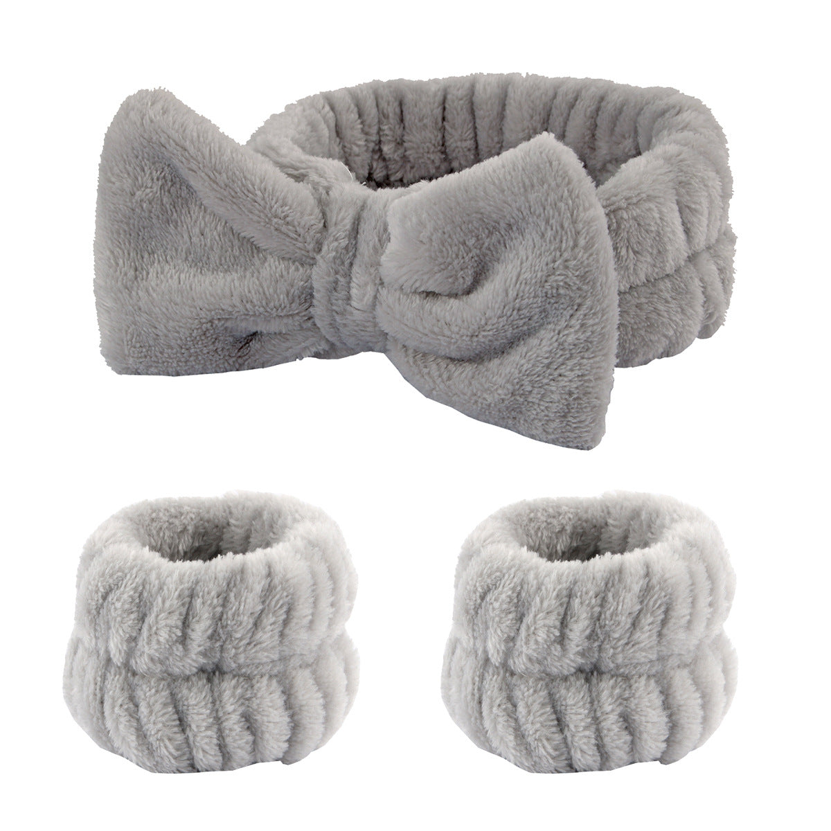 Gray — Headband and two wristbands