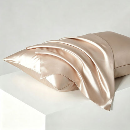 Champagne satin pillowcase — select pack quantity