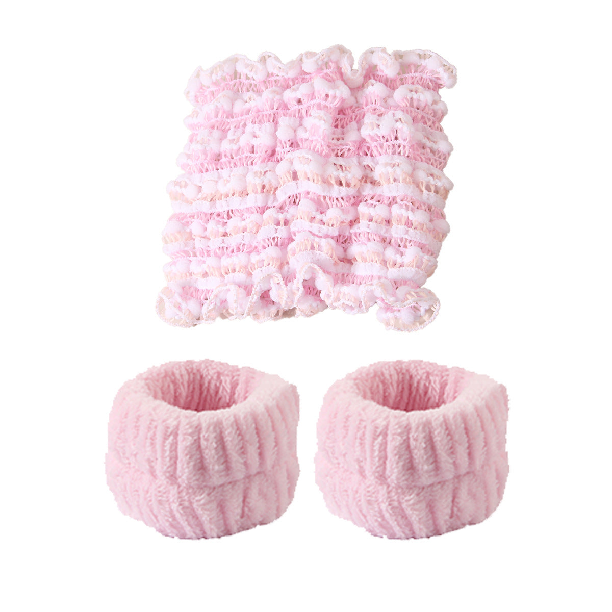 Pink 084 — Headband and two wristbands