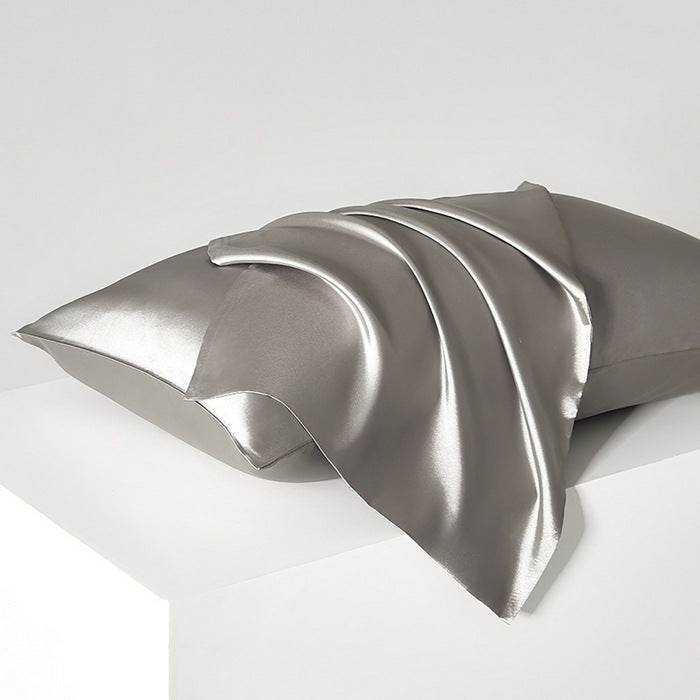 Silver satin pillowcase — select pack quantity