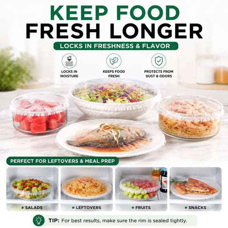 Good elasticity food cover demonstration